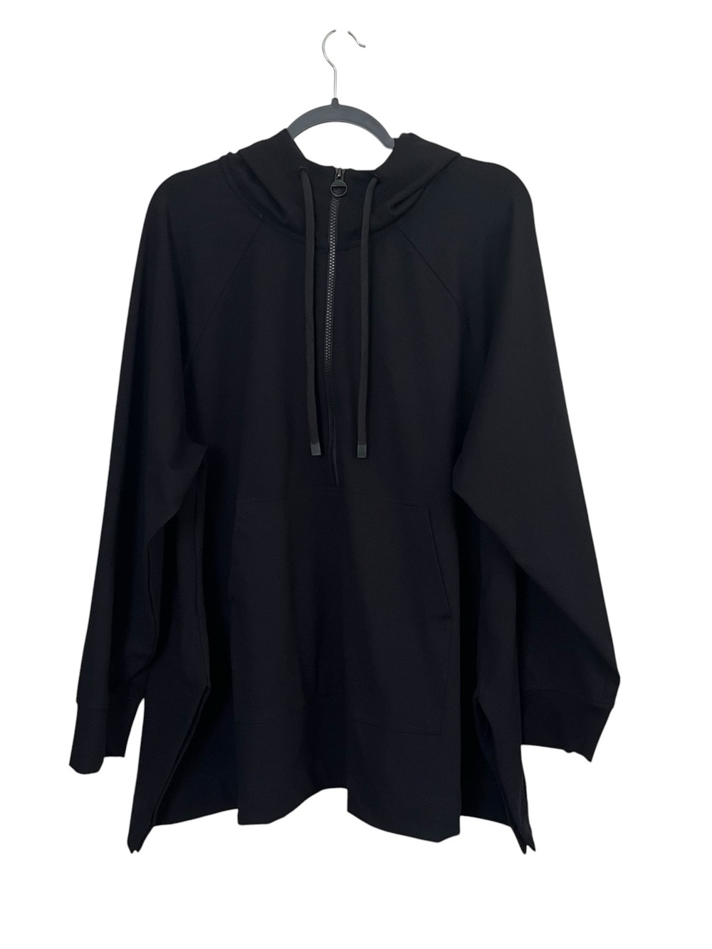 Athleta Glacier Handkerchief Poncho Hoodie Side Snap XL - Picture 3 of 10